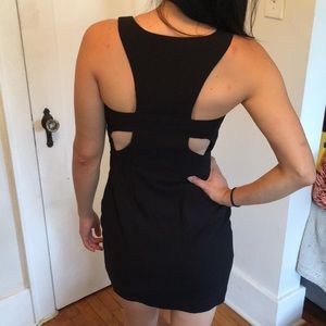 Little Black Dress with Back Cutouts